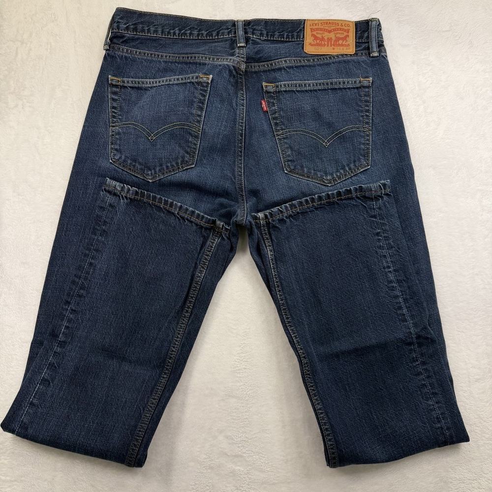 Levi's 527 Slim Bootcut Jeans Mens W34 L32 Light Blue Denim Casual Western